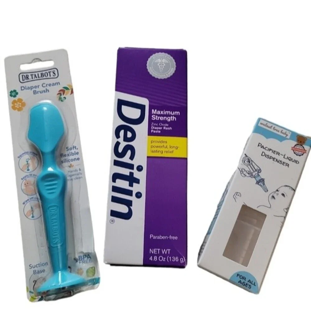 Baby Bundle Destin, Dr. Talbots Diaper Cream Brush, Pacifier liquid Dispenser